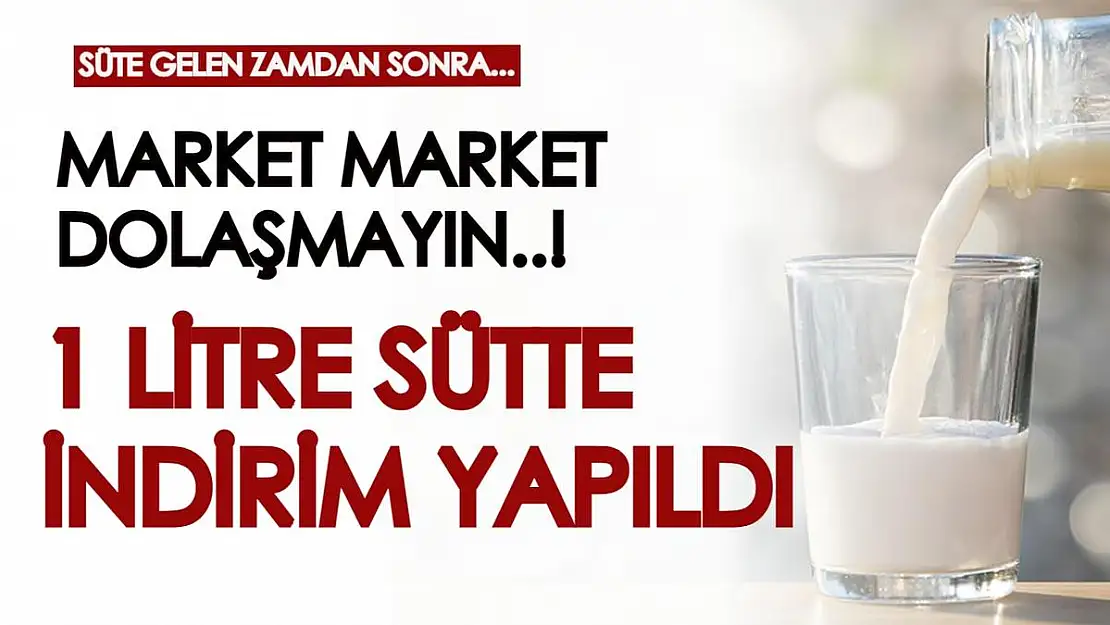 Market market dolaştıran zamlardan sonra kampanya yapıldı! 1 litre süt piyasanın çok daha altında fiyattan satılıyor