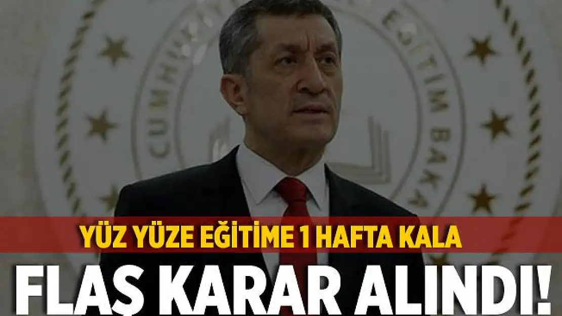 MEB duyurdu! Yüz yüze eğitimin başlamasına az bir süre kala flaş karar alındı!