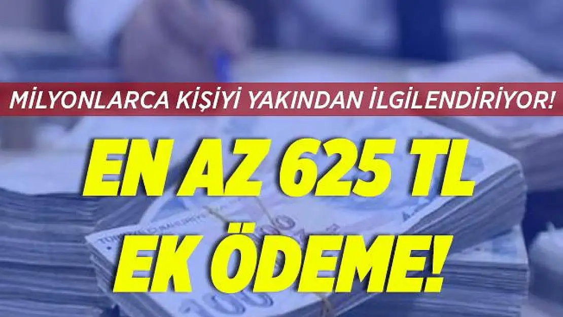 Milyonlarca emekliyi yakından ilgilendiriyor! 625 TL ek ödeme!