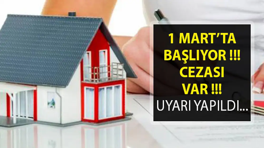 Milyonlarca Vatandaş Dikkat! 1 Mart 2019 Tarihinde Başlıyor! Cezası Var