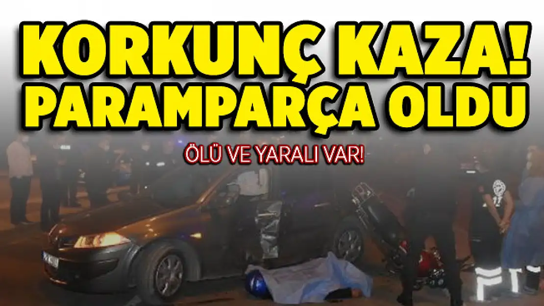 Motosiklet ile otomobil feci çarpıştı! Ölü ve yaralı var