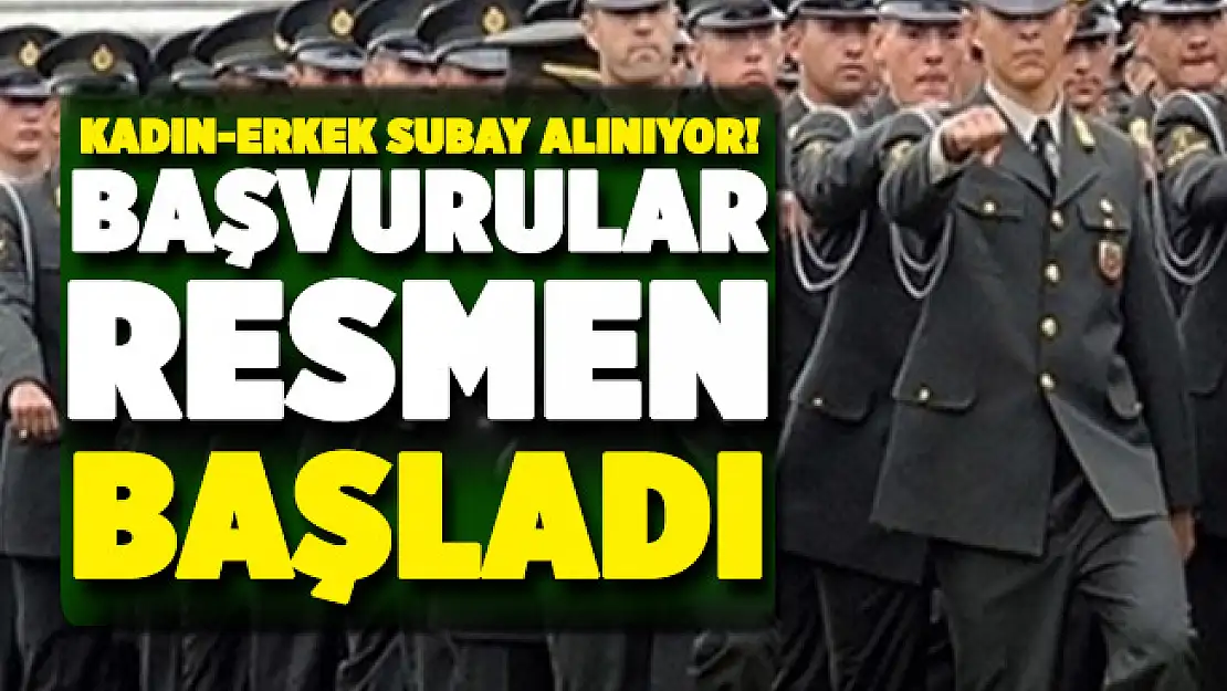 MSB kadın erkek subay alımı başvuruları başladı!