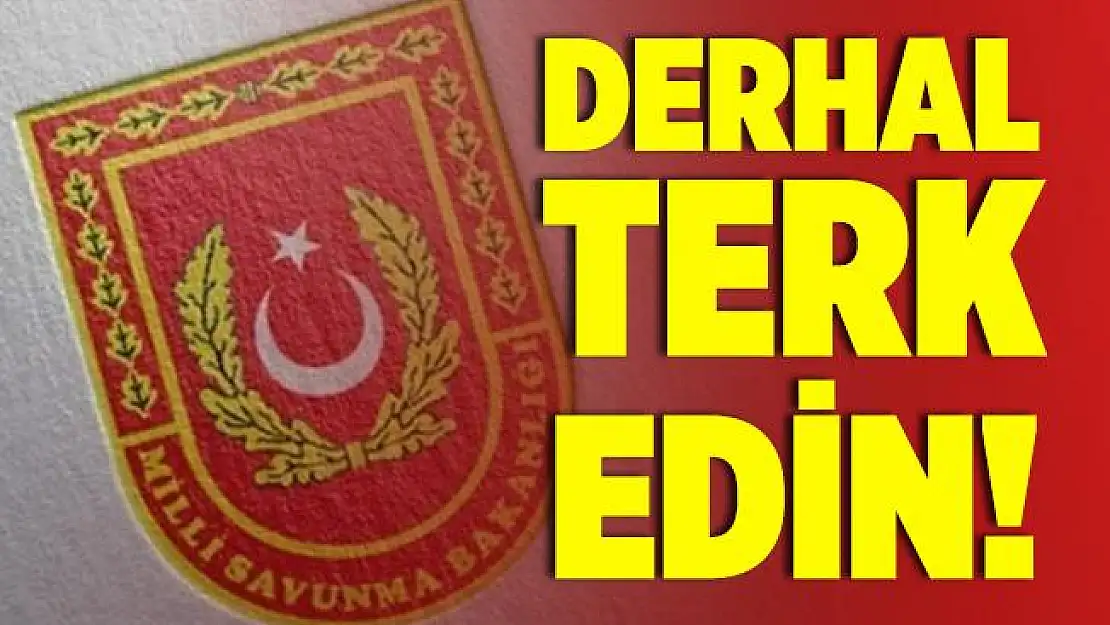 MSB'den PKK'lı teröristlere sert uyarı! Derhal bölgeyi terk edin!