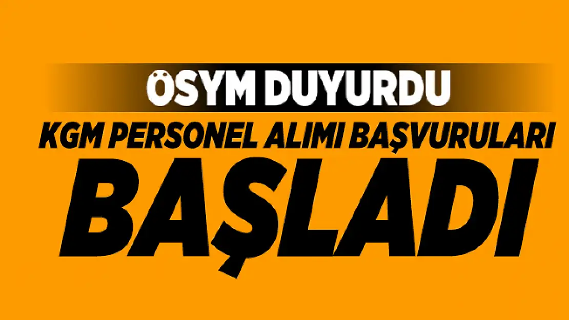 ÖSYM Duyurdu! KPSS-2020/13 Karayolları Genel Müdürlüğünün Sözleşmeli personel alımı başvuruları başladı!