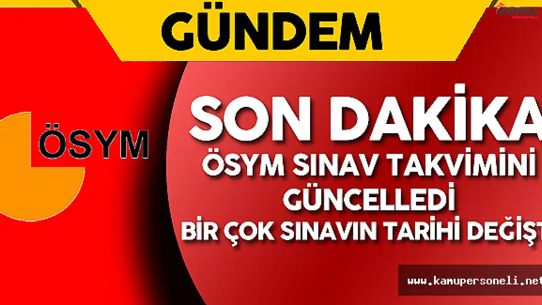 ÖSYM'den Flaş Karar !  Sınav Tarihleri Değişti ( 2016 KPSS Ortaöğretim Önlisans , DHBT ...)