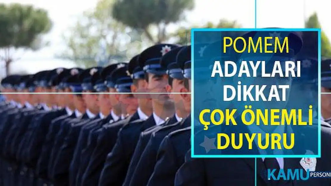 POMEM Polis Akademisi 4 Eylül Sınavı 13 Eylül'e ertelendi