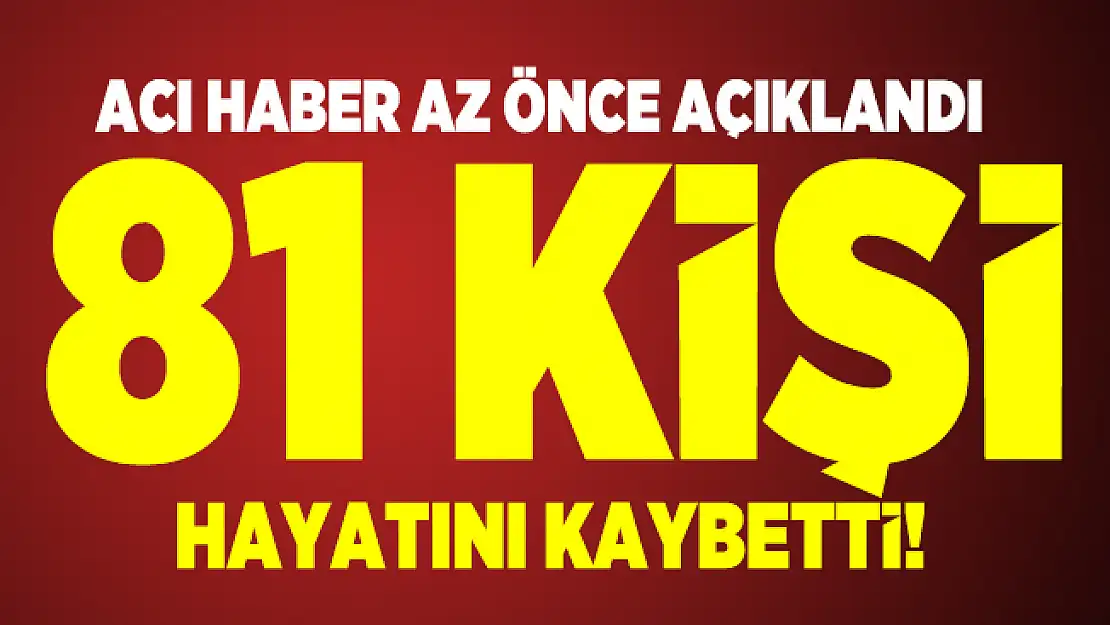 Sağlık Bakanlığı Covid 19 verilerini açıkladı! 81 kişi hayatını kaybetti! Ölü sayısı 11 bine yaklaştı