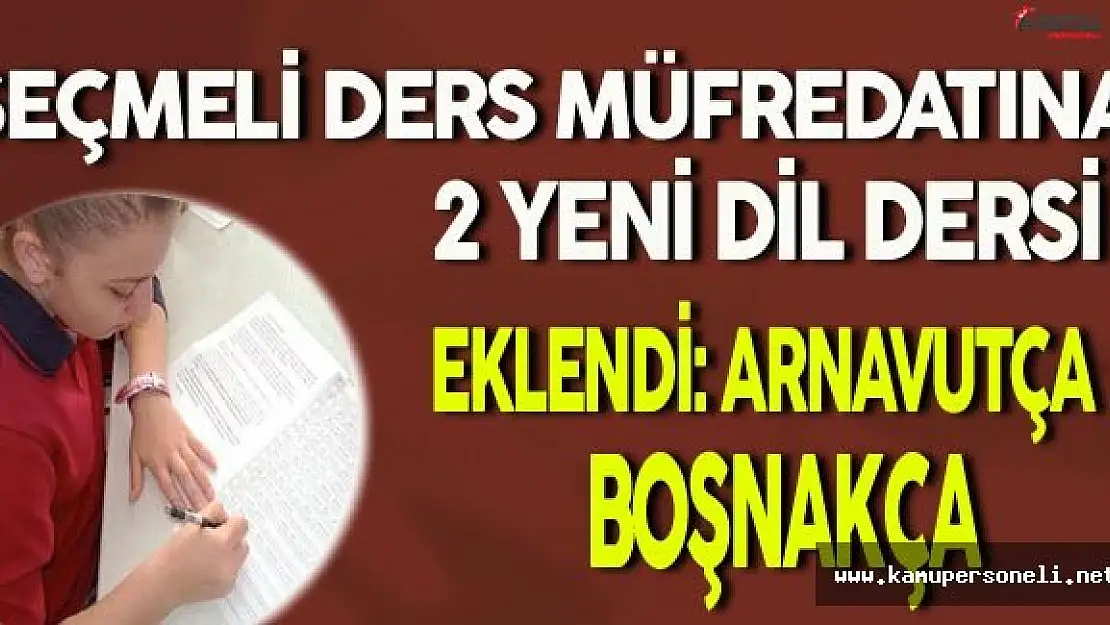 Seçmeli Ders Müfredatına 2 Yeni Dil Dersi Eklendi