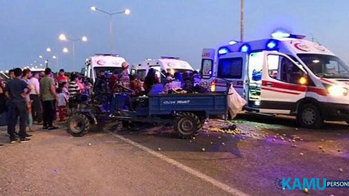 Siirt, Gökçebağ Beldesinde Tarım İşlerini Taşıyan Araç Devrildi! 13 Kişi Yaralandı