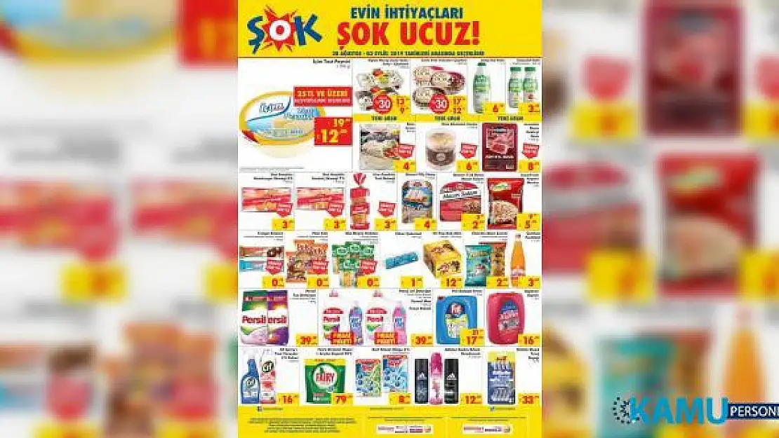 Şok marketleri indirimli ürünler kataloğu. ŞOK 28 Ağustos-3 Eylül 2019 Aktüel Ürünler Kataloğu