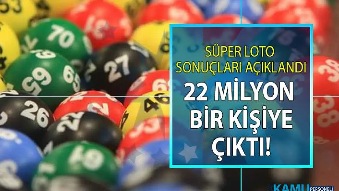 Süper Loto Çekiliş sonuçları! 13 Haziran 2019 Süper loto büyük ikramiye Tekirdağ Muratlı'ya çıktı!