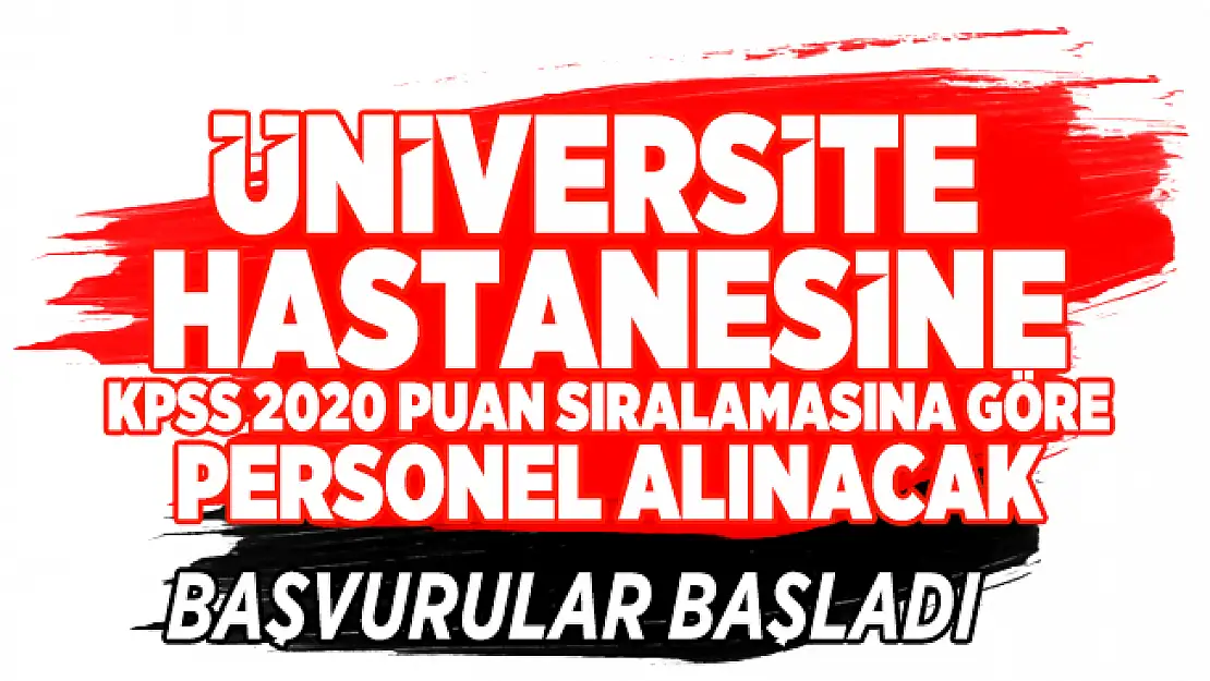 Tokat Gaziosmanpaşa Üniversitesi 58 Hemşire, Diyetisyen ve Diğer sağlık personeli alımı yapacak!