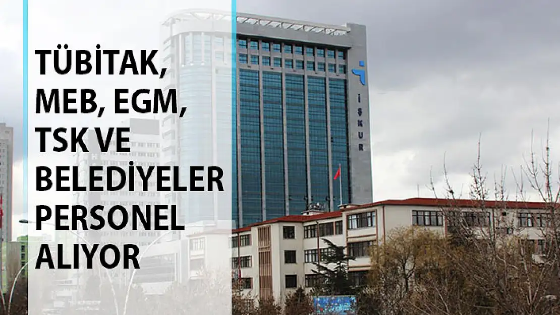 TÜBİTAK, MEB, EGM, TSK ve Belediyeler Personel Alım İlanı Yayımladı!