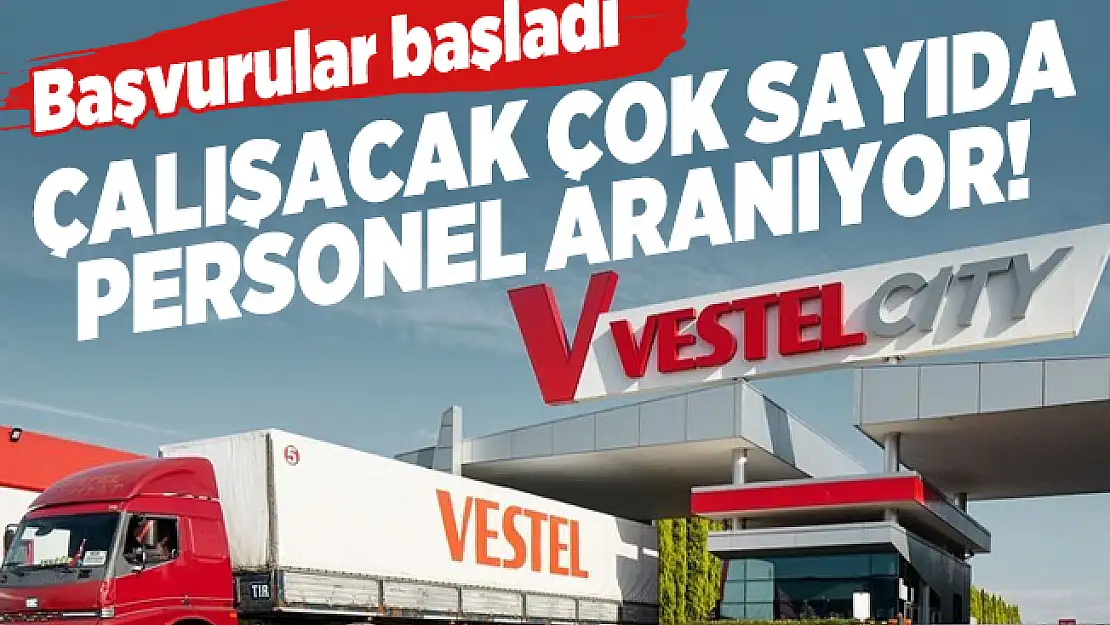 Vestel bünyesinde çalışacak çok sayıda personel aranıyor! Başvurular başladı