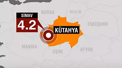 Kütahya Simav'da 4,2 Büyüklüğünde Deprem!