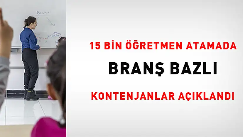15 Bin Öğretmen Alımında Branş Dağılımı Belli Oldu! İşte En Fazla Kontenjan Ayrılan Alanlar