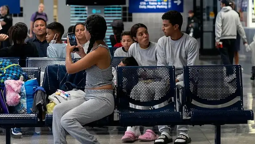 Chicago'nun O'Hare Havaalanı'nda Sığınmacı Krizi