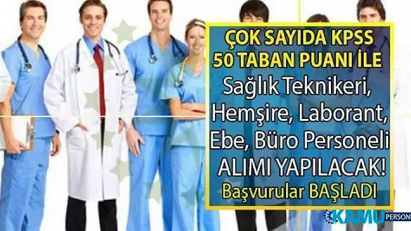 Kamu kurumuna 16 Temmuz'a kadar sözleşmeli 97 sağlık personeli alımı yapılacaktır!