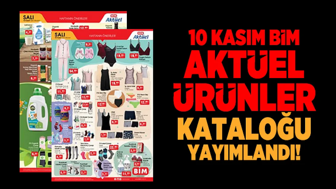10 Kasım BİM Aktüel ürünler kataloğu yayımlandı! BİM Aktüel indirimli ürünler belli oldu