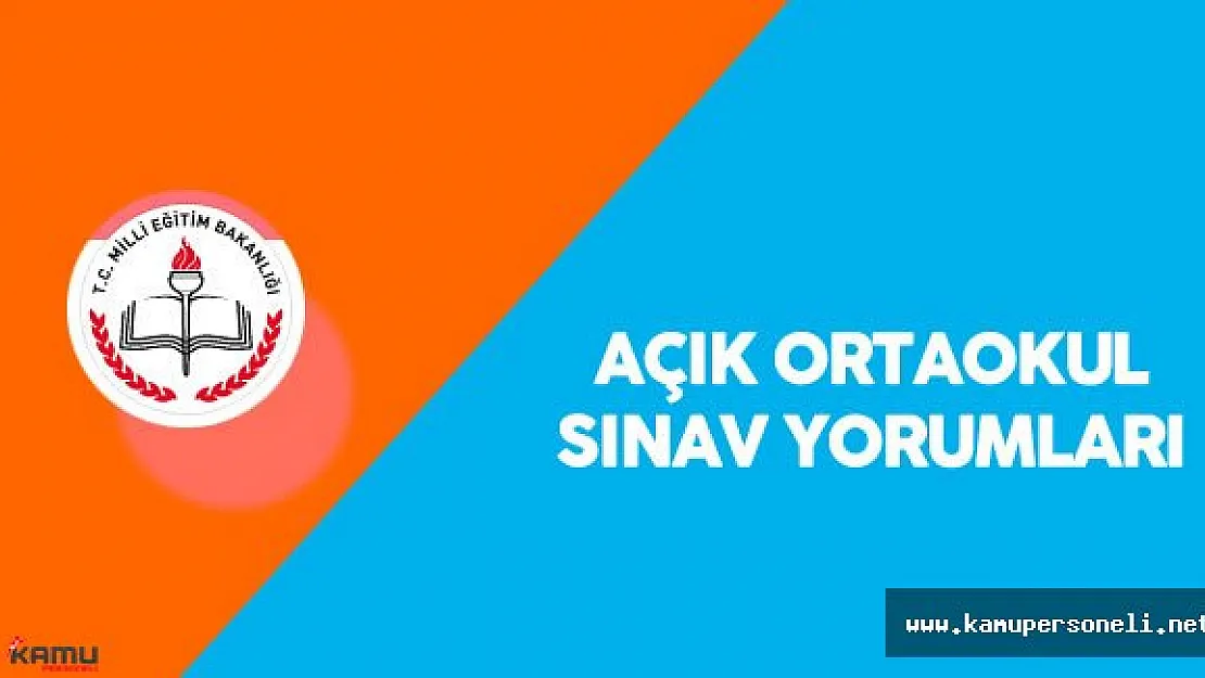 11 Haziran 2016 Açık Ortaokul Soruları, Cevapları ( Sınav Kolay Mıydı? , Zor Muydu? )