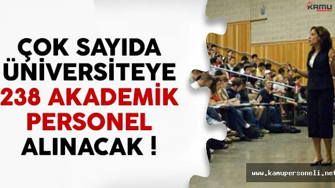 11 üniversiteye 268 akademik personel alımı yapılacak