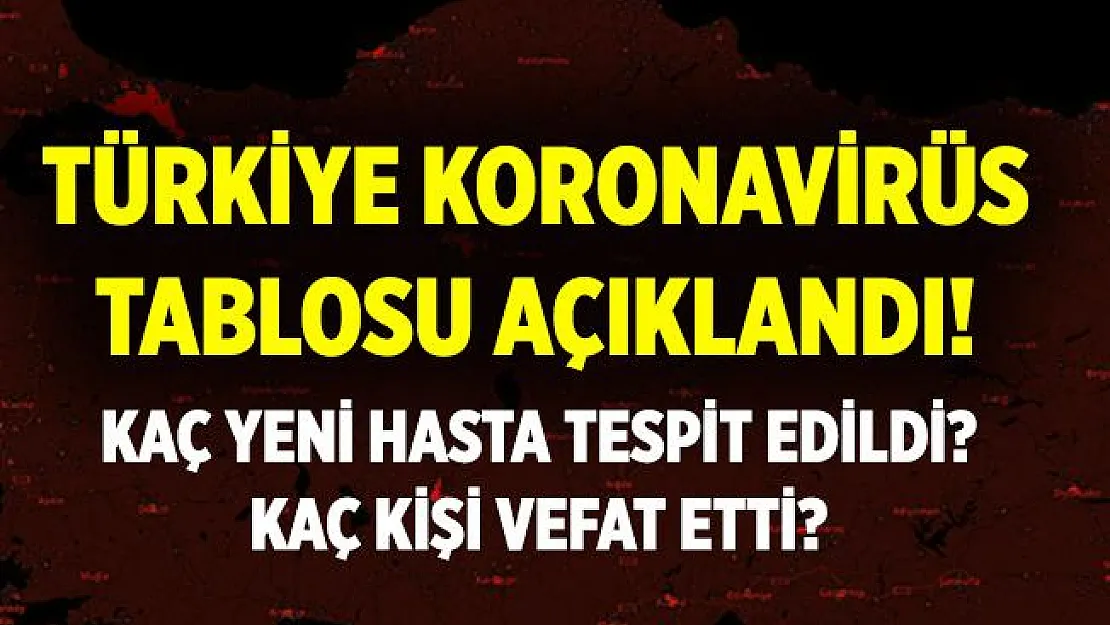12 Ekim Türkiye günlük koronavirüs tablosu az önce açıklandı! 12 Ekim Türkiye koronavirüs tablosu son durum!