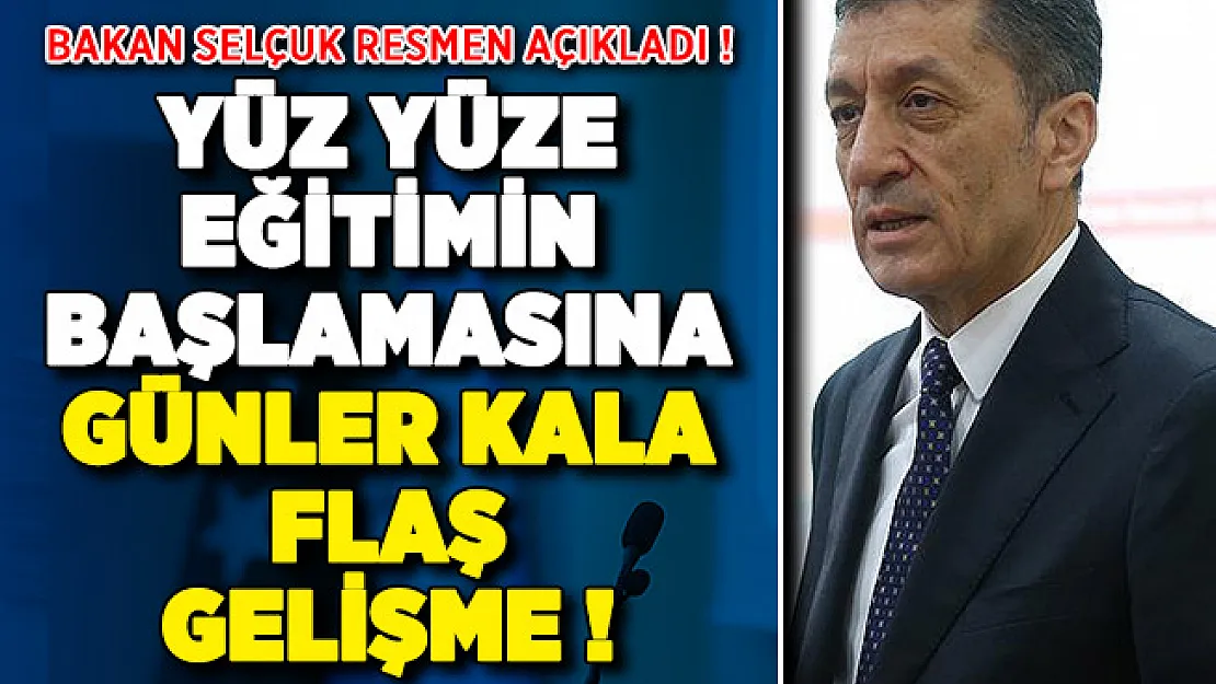 12 Ekim yüz yüze eğitimin başlamasına günler kala flaş gelişme! Bakan Selçuk resmen açıkladı