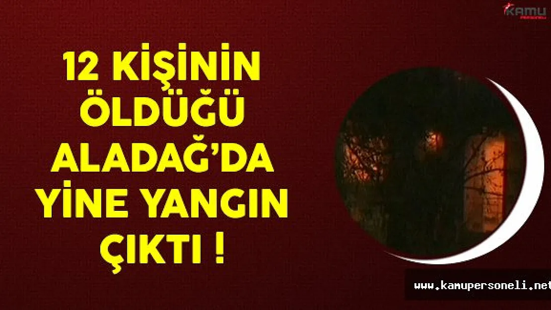 12 kişinin hayatını kaybettiği Aladağ'da yine yangın çıktı