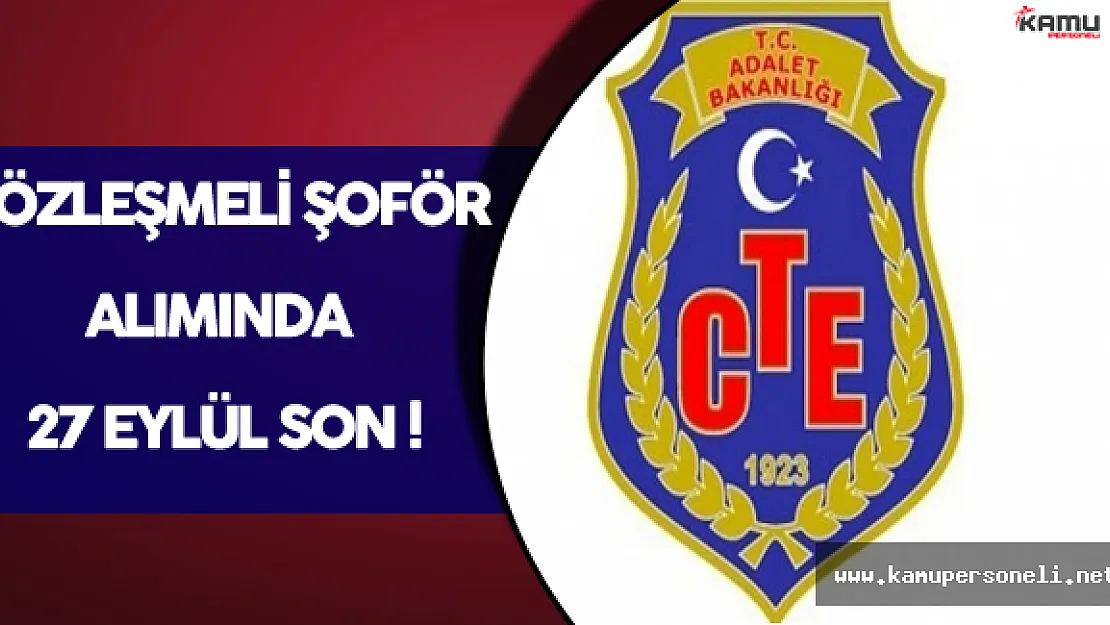 121 Sözleşmeli  Şoför Alımı Başvuruları 27 Eylül'de Sona Eriyor !