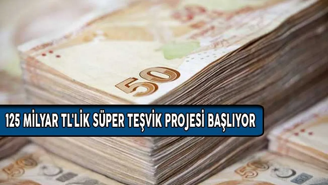 125 Milyar TL'lik Süper Teşvik Projesi Başlıyor