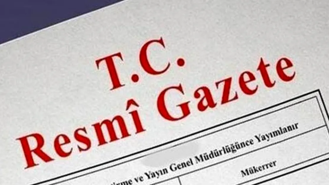 13 Haziran Pazar! Resmi Gazete'de bugün!