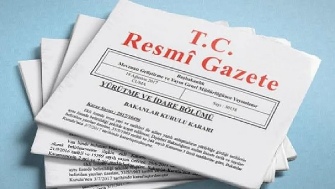 13 Nisan 2019 Tarihli Resmi Gazete Yayımlandı! Resmi Gazete'de Neler Var?