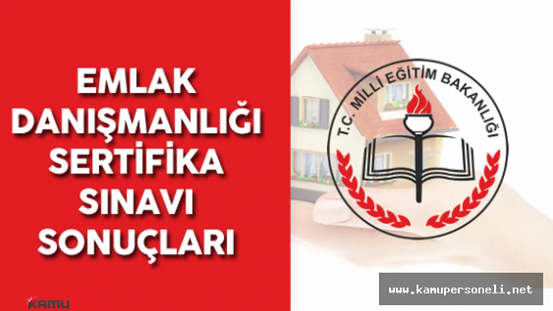 14 Mayıs 2016 Emlak Danışmanlığı Sertifika Sınavı Sonuçları