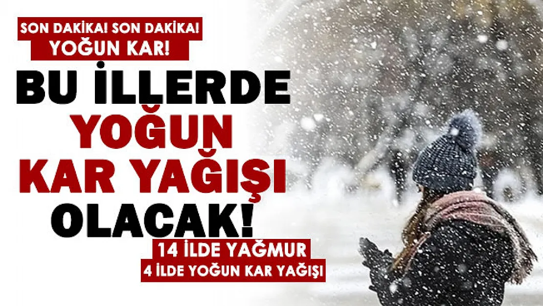 14 şehirde sağanak yağmur, 4 şehirde de yoğun kar yağışı olacak! Meteoroloji tarih verdi: Ankara, İstanbul, İzmir...