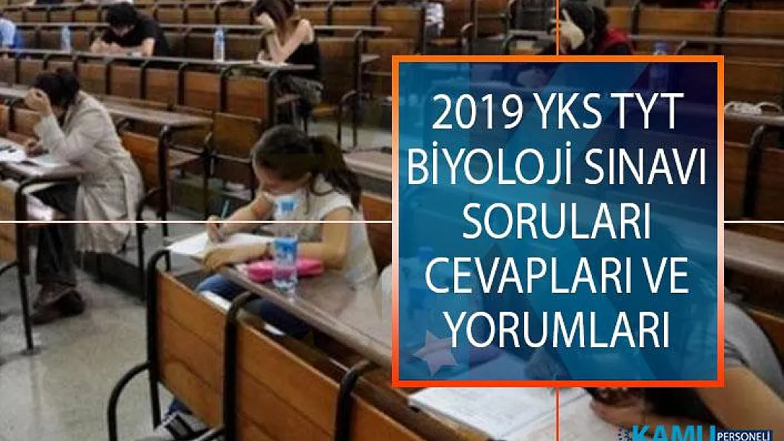 15 Haziran YKS TYT Biyoloji Sınavı Soruları Cevapları ve Yorumları ÖSYM