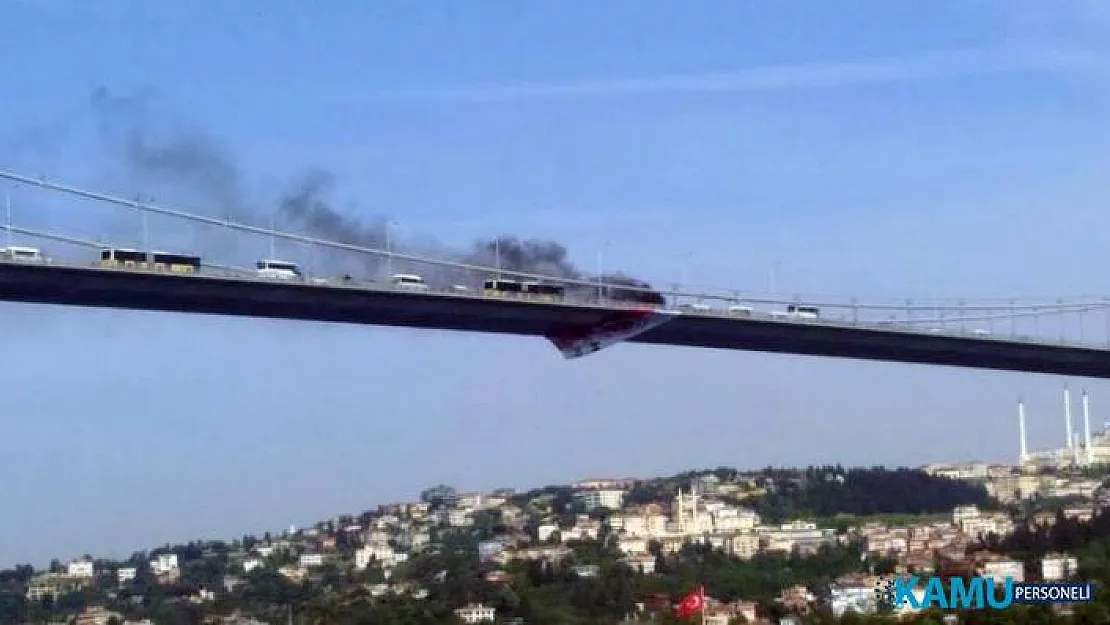 15 Temmuz Şehitler Köprüsü'nde İntihar! Önce Aracını Yaktı, Sonra Aşağı Atladı