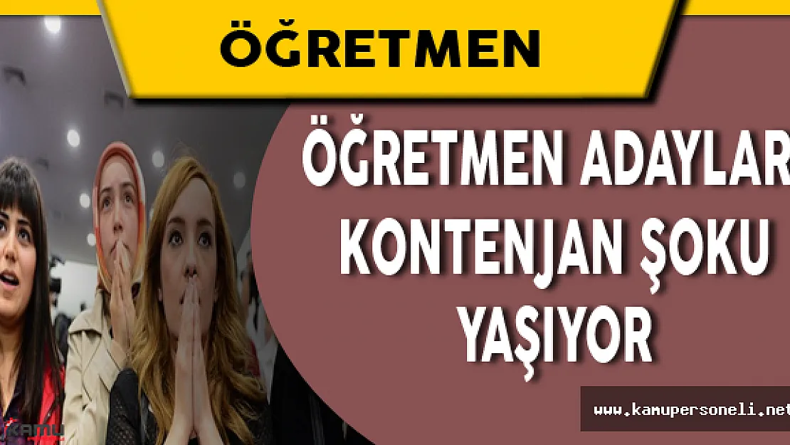 15000 Kontenjanın Yarısı 3 Branşa Dağıtıldı! Öğretmen Adayları Şokta