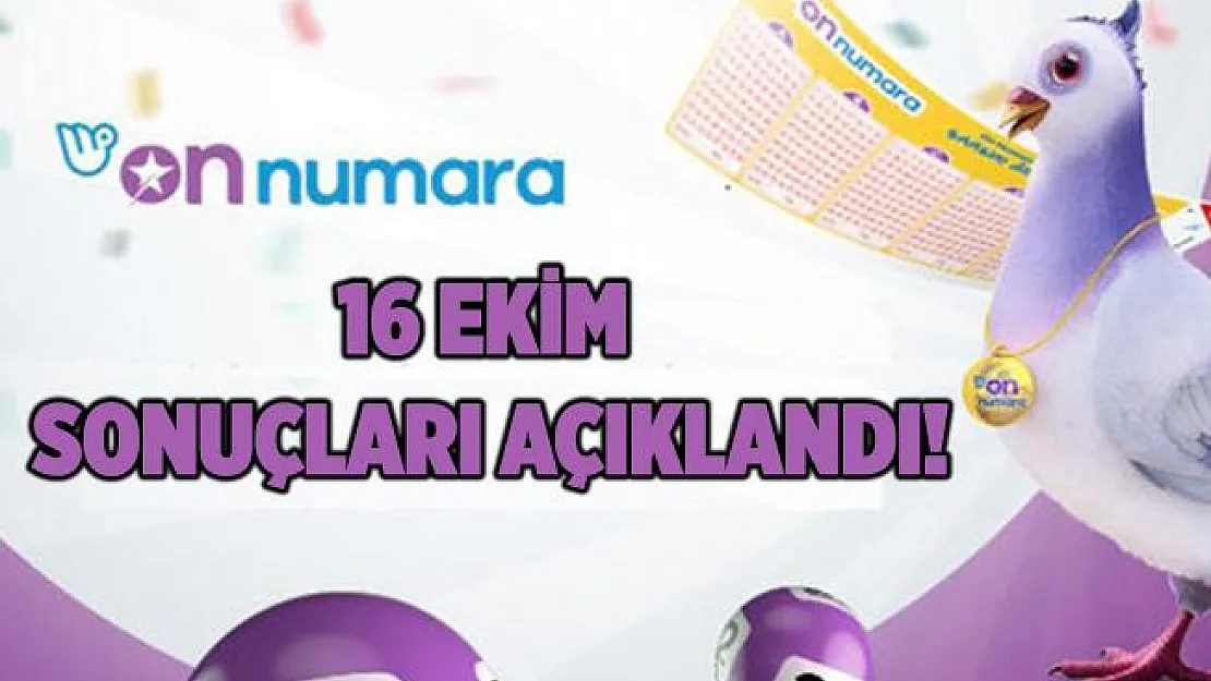 16 Ekim On Numara sonuçları açıklandı! On Numara sonuçları burada!