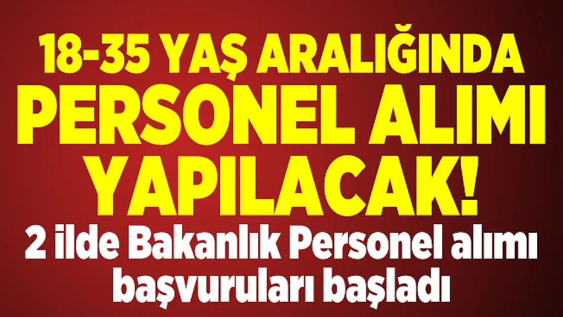 18-35 yaş aralığında personel alımı yapılacak! 2 ilde Aile, Çalışma ve Sosyal Hizmetler Bakanlığı Personel alımı başvuruları başladı