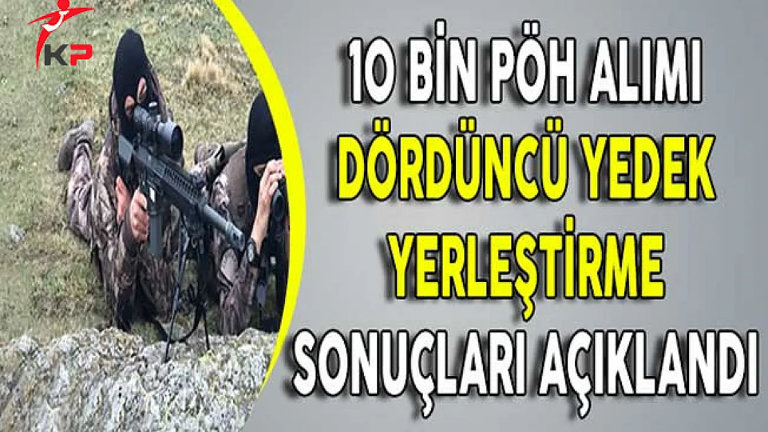 19. Dönem 10 Bin PÖH Alımı Dördüncü Yedek Yerleştirme Sonuçları Açıklandı