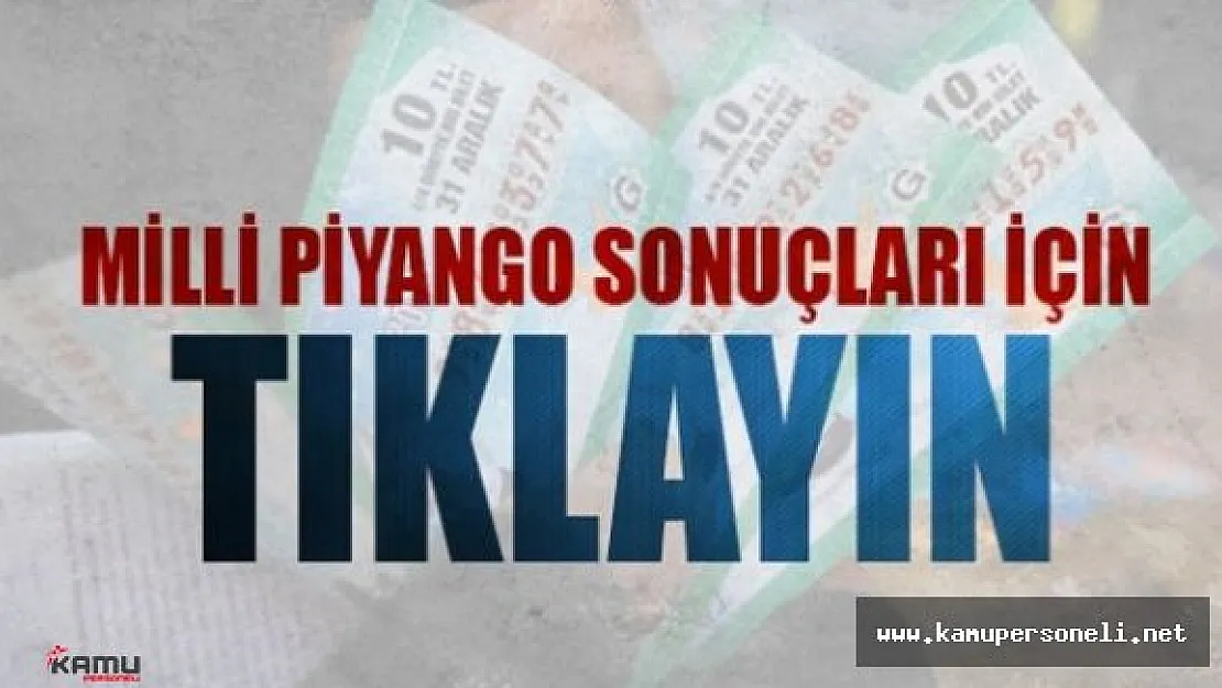 19 Mayıs Milli Piyango Çekiliş Sonuçları ( MPİ Bilet Sorgulama )