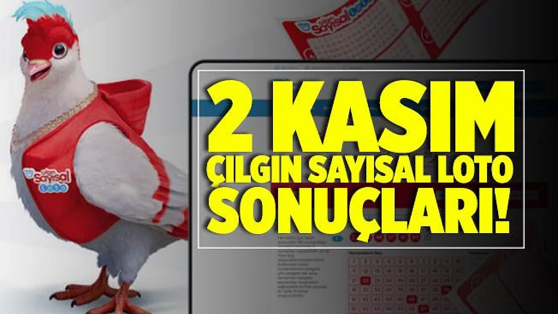 2 Kasım Çılgın Sayısal Loto çekiliş sonuçları! Çılgın Sayısal Loto çekiliş sonuçları sorgulama ekranı!