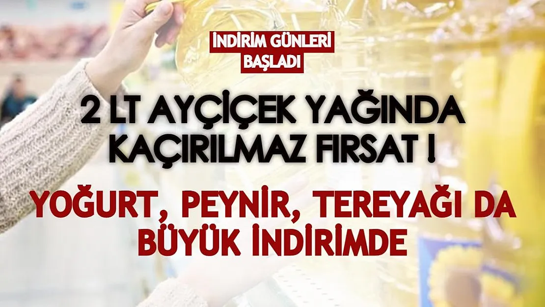 2 litre ayçiçek yağında inanılmaz fiyat! Markette dev indirim günleri başladı!