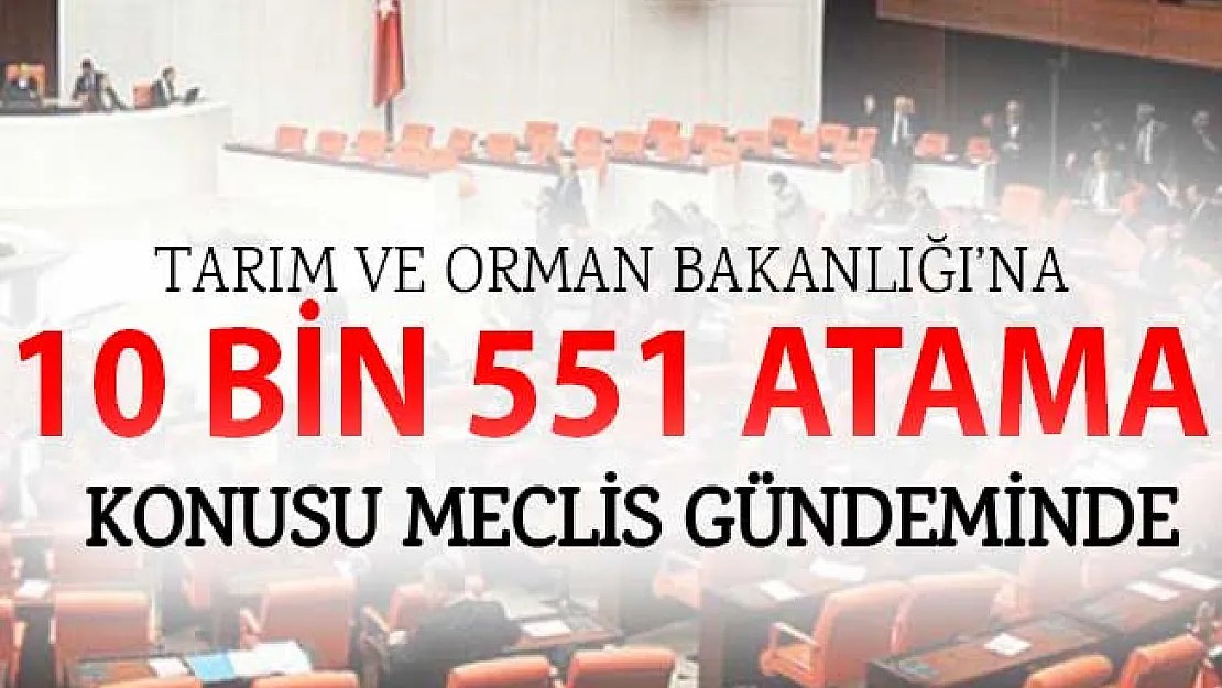 20 Bin Personel İhtiyacı Olan Tarım Bakanlığı'na Söz Verilen 10 Bin 551 Atama Ne Zaman Yapılacak?