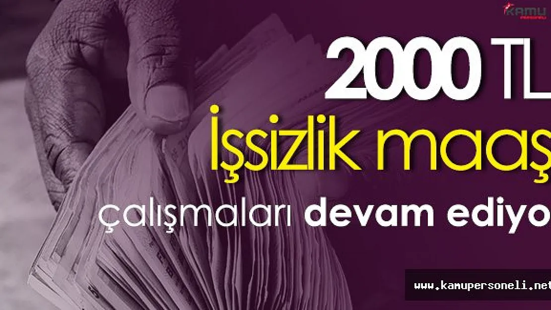 2000 TL İşsizlik Maaşına Yönelik Çalışmalar Devam Ediyor
