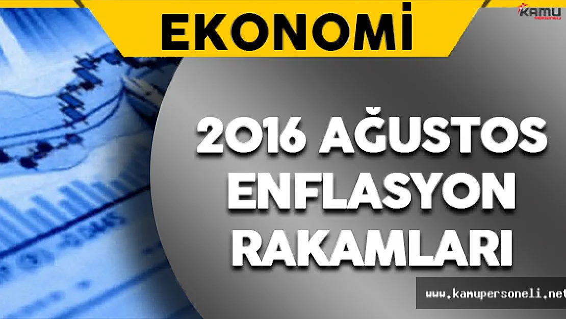 2016 Ağustos Ayı Enflasyon Rakamları Açıklandı