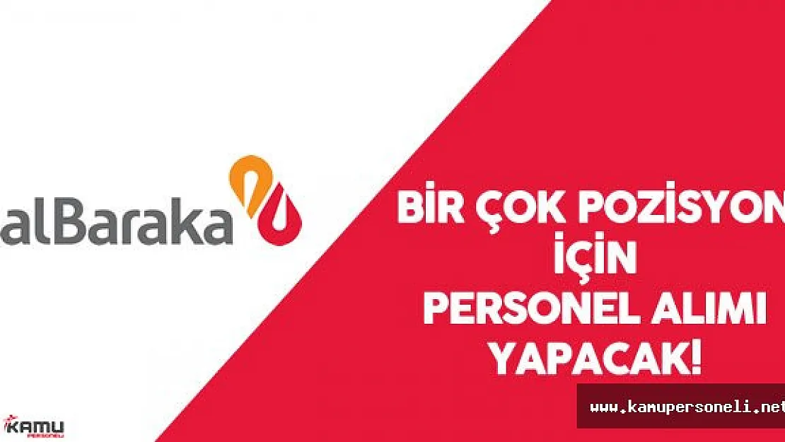 2016 Albaraka Türk Katılım Bankası Personel Alım İlanı