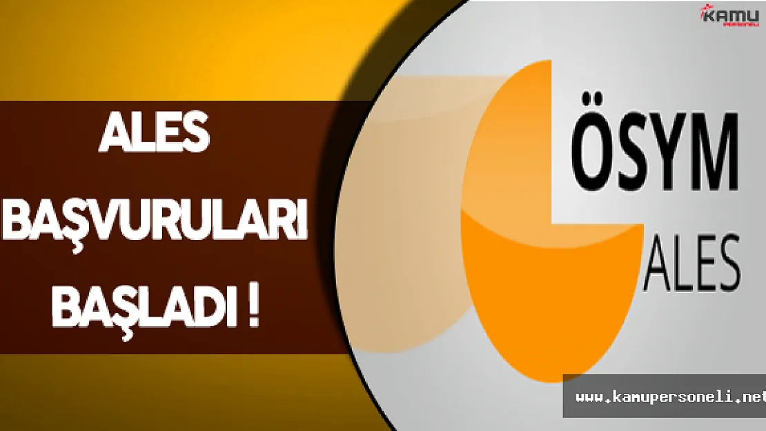 2016 ALES Sonbahar Dönemi Başvuruları Başladı !