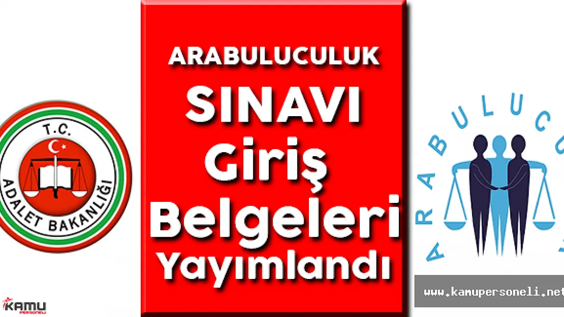 2016 Arabuluculuk Yazılı Sınav Giriş Belgeleri Yayımlandı