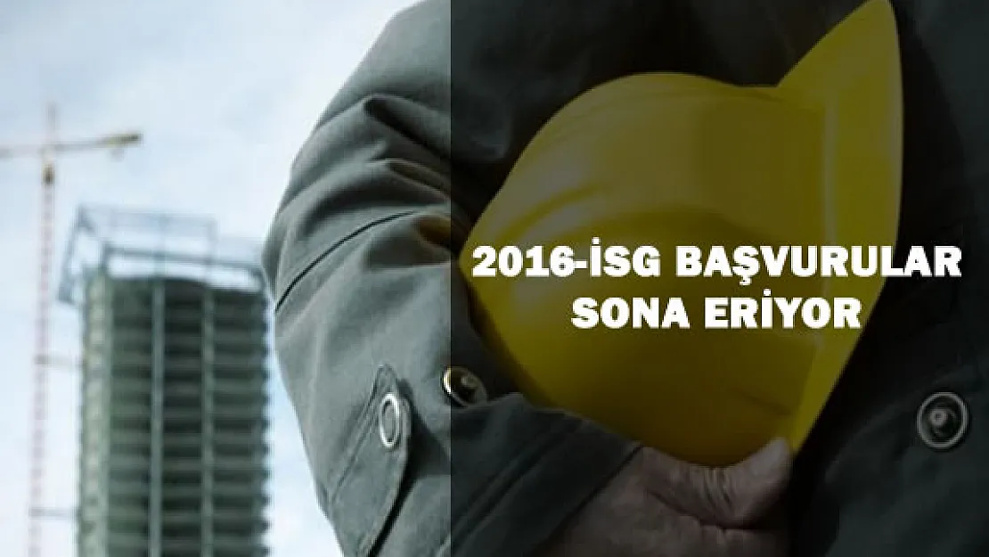 2016-İSG 1.Dönem Sınavı İçin Başvurular Sona Eriyor